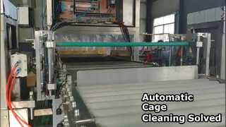 Fully automatic tunnel-type cage washer
