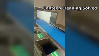 Canteen tableware recycling conveyor belt