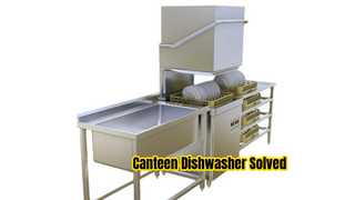 Open-lid commercial dishwasher
