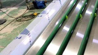 Round Rod Conveyor for Tableware Recycling in Factory & Office Canteens
