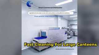 Commercial Dishwasher with Soaking Tank for Large Canteens