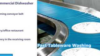 Chain Conveyor Belt Tableware Recycling Tableware Washing Commercial Dishwasher