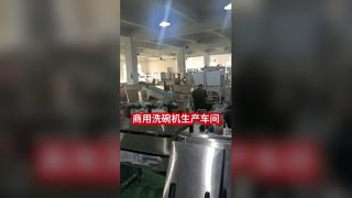 Real Footage of Yafen Commercial Dishwasher in Manufacturing Workshop, Factory Production Tou