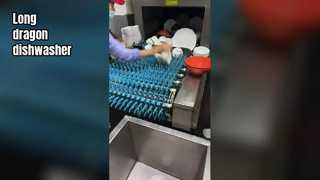 Commercial long-line dishwashers