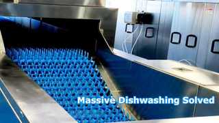 Commercial dishwasher with soaking tank