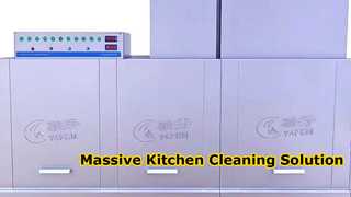 Commercial dishwashers and tableware recycling lines for large kitchen equipmen