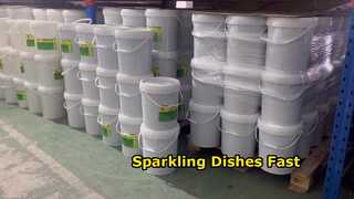 Detergent and rinse aid for commercial dishwashers