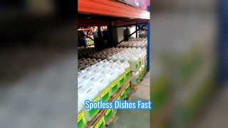 Detergent and drying agent for commercial dishwashers